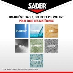 Adhésif double face extra fort - SADER - Fixer sans percer - Extreme