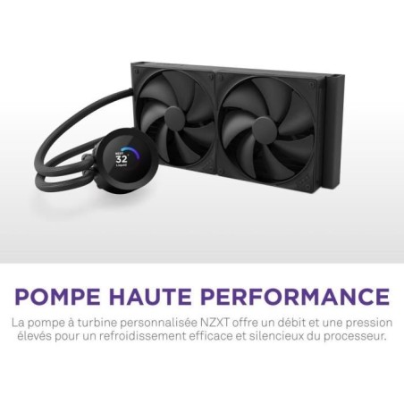 Watercooling - NZXT - RL-KN240-B2 - Kraken Plus 240 - Écran LCD 1.54 personnalisable - Noir - Performance améliorée