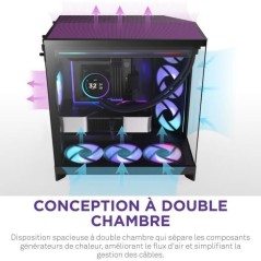 Boitier moyen-tour NZXT - CM-H92FB-P1 - H9 Flow RGB+ - Double chambre