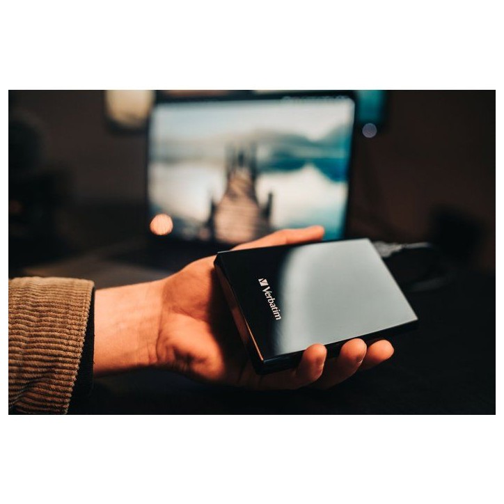 Disque SSD externe - VERBATIM - Store'N'Go Slim - 512 Go - Noir Disque SSD externe - VERBATIM - Store'N'Go Slim - 512 Go - Noir