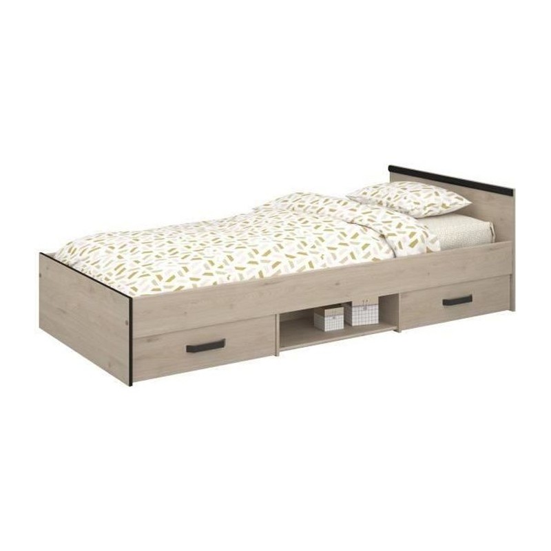 Lit enfant PARISOT Zodiac - 90x200 cm - Panneaux de particules - Déco Lit enfant PARISOT Zodiac - 90x200 cm - Panneaux de particules - Déco