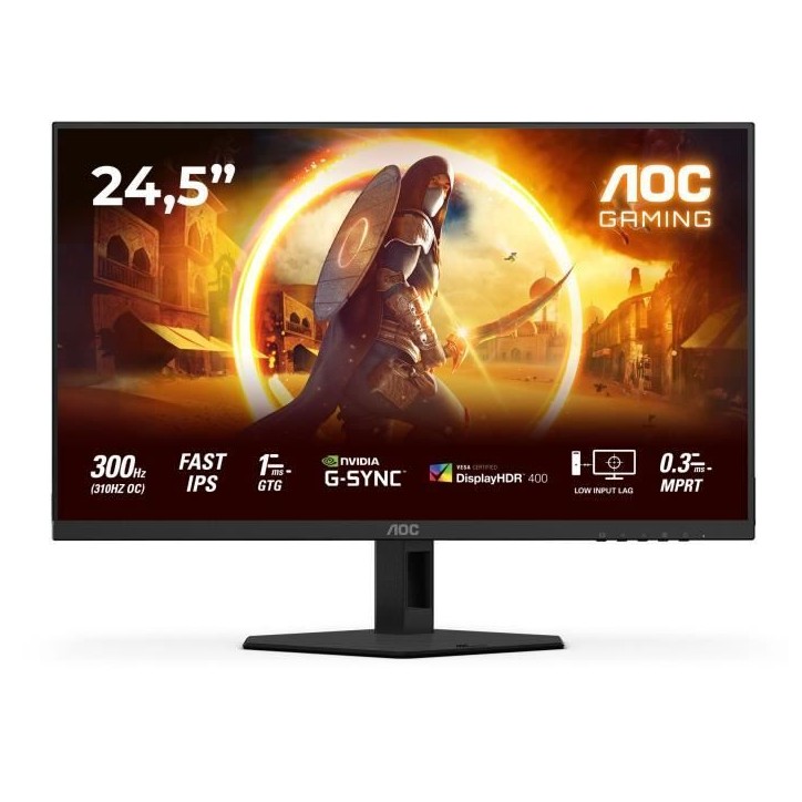 Ecran PC Gamer - AOC - FHD - 24,5'' - 300Hz- Fast IPS - 0,3ms - 25G4SRE Ecran PC Gamer - AOC - FHD - 24,5'' - 300Hz- Fast IPS - 0,3ms - 25G4SRE