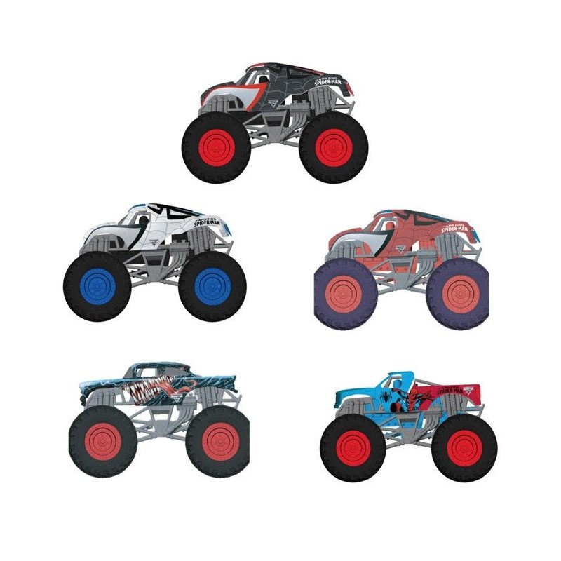 Spiderman Die Cast Monster Jam Pack De 5
