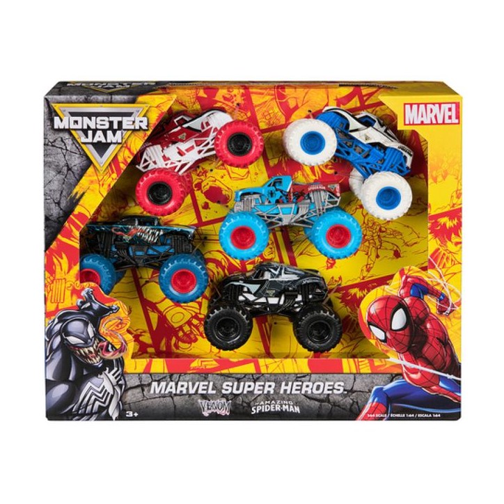 Spiderman Die Cast Monster Jam Pack De 5