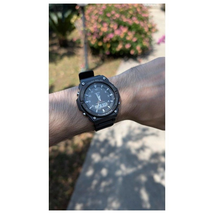 Montre - CASIO - AQ-S820W - Homme - Noir - Solaire - Ana-Digital Montre - CASIO - AQ-S820W - Homme - Noir - Solaire - Ana-Digital