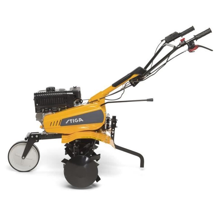 Motoculteur thermique - STIGA - 182 cc - SRC 685 RG - Puissance 3,5 kW - Largeur 85 cm - 6 fraises - 3 vitesses - Guidon réglab