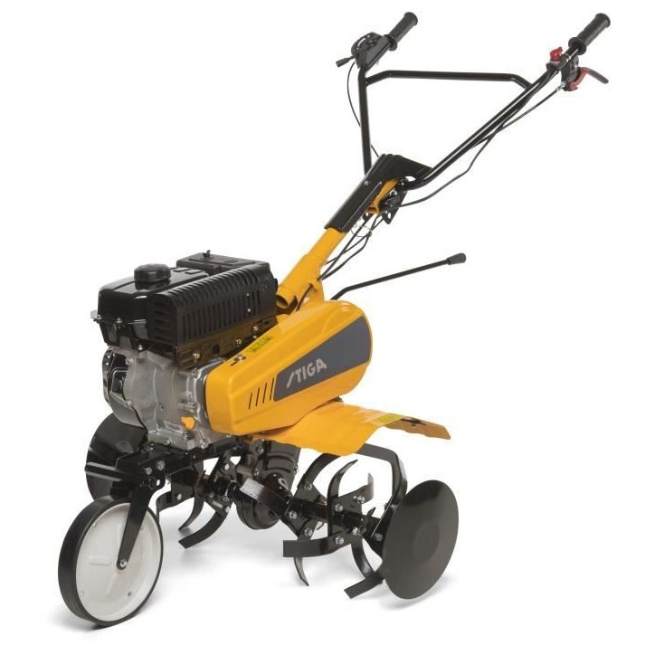 Motoculteur thermique - STIGA - 182 cc - SRC 685 RG - Puissance 3,5 kW - Largeur 85 cm - 6 fraises - 3 vitesses - Guidon réglab