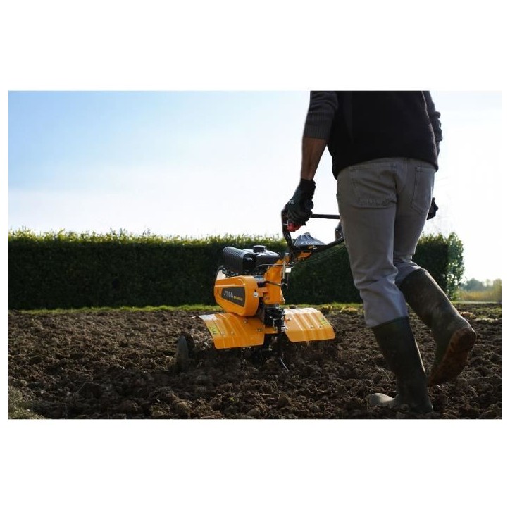 Motoculteur thermique - STIGA - 182 cc - SRC 685 RG - Puissance 3,5 kW - Largeur 85 cm - 6 fraises - 3 vitesses - Guidon réglab