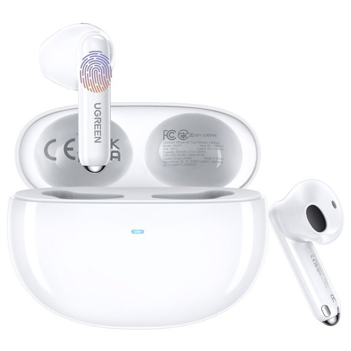 Écouteurs sans fil - UGREEN - Modele H5 - Bluetooth semi-intra - Blanc