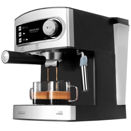 Machine a café - CECOTEC - Power Espresso - 850 W - 20 bars - 1,5 L - Inox / Noir