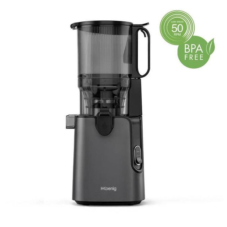 Extracteur de jus ouverture large - HKoeNIG - GSX26 - 250 W - 1,8 L - Noir