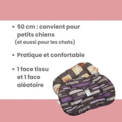 Couchage pour chien - AIME - Coussin Oval - 50 cm - Gris