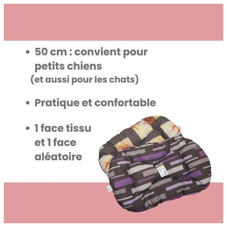 Couchage pour chien - AIME - Coussin Oval - 50 cm - Gris Couchage pour chien - AIME - Coussin Oval - 50 cm - Gris