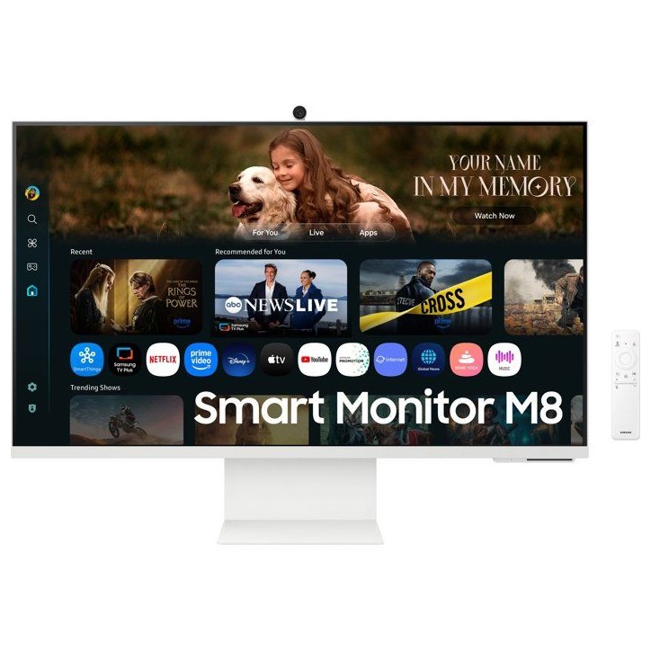 Ecran PC - SAMSUNG - 32 - UHD 4K - 60Hz - Dalle VA - 4ms - SMART MONITOR M8 - M80F - Blanc