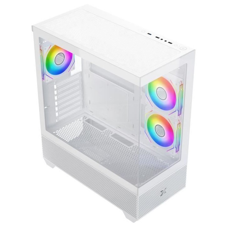 Boitier sans alimentation - XIGMATEK Alphard Arctic - Moyen tour - Format E-ATX - Blanc Boitier sans alimentation - XIGMATEK Alphard Arctic - Moyen tour - Format E-ATX - Blanc