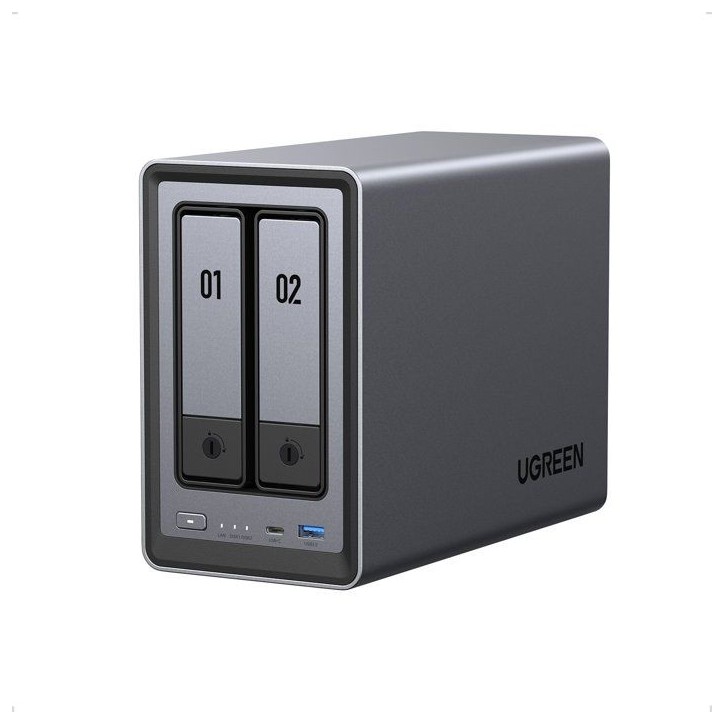 Serveur NAS - UGREEN - DXP2800 - 2 baies - 8 Go Serveur NAS - UGREEN - DXP2800 - 2 baies - 8 Go