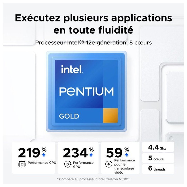 Serveur NAS - UGREEN - DXP4800 Plus - 4 baies - 8 Go Serveur NAS - UGREEN - DXP4800 Plus - 4 baies - 8 Go