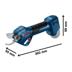 Élagueur sans fil Pro Pruner GGP 12V-25 Professional avec 2 Batteries