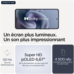 Smartphone MOTOROLA G86 - 8Go - 256 Go de stockage- Gris