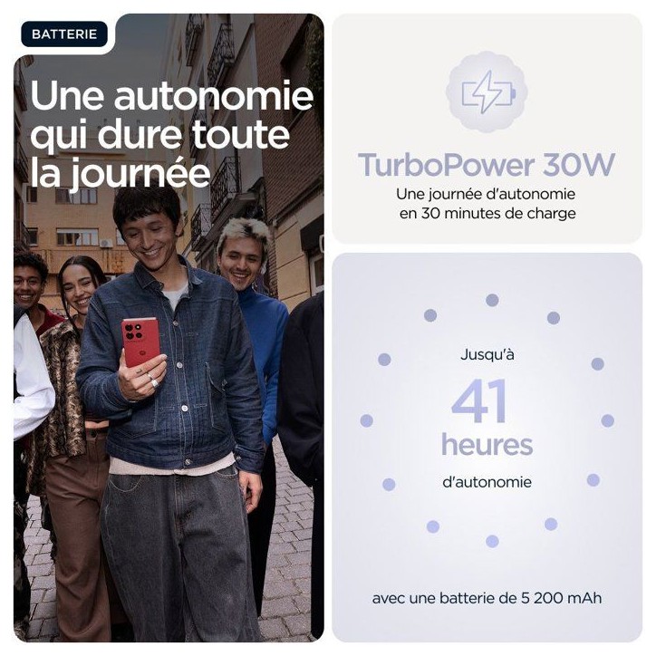 MOTOROLA - G86 - 8/256 Go - Violet