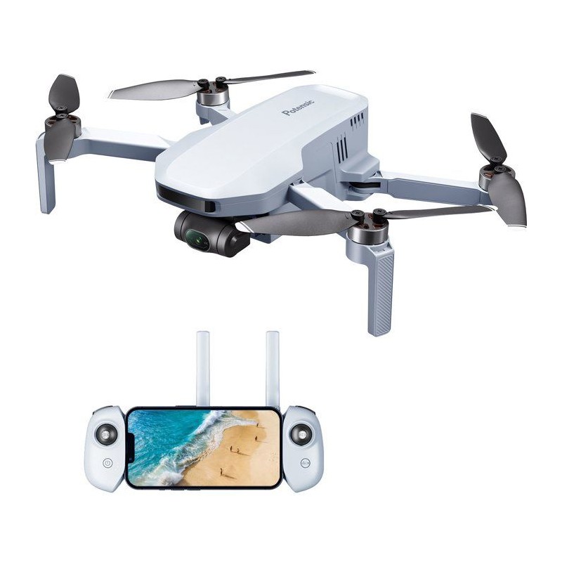 Drone - POTENSIC - Atom - Caméra 4K stabilisée - Autonomie 32 min -