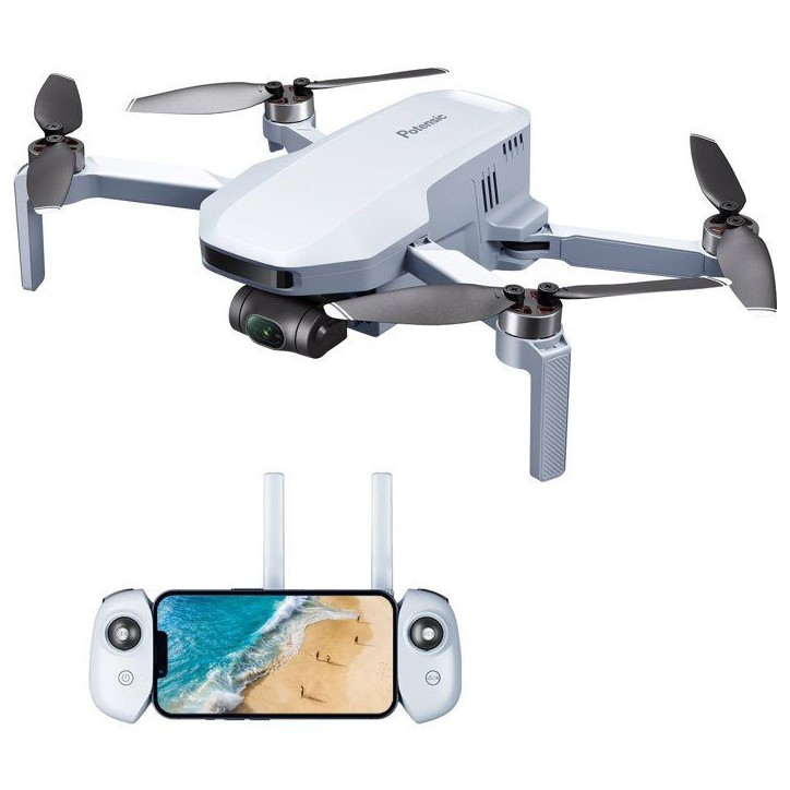 Drone - POTENSIC - Atom - Caméra 4K stabilisée - Autonomie 32 min - Assistance au vol - Positionnement précis par GPS - Blanc Drone - POTENSIC - Atom - Caméra 4K stabilisée - Autonomie 32 min - Assistance au vol - Positionnement précis par GPS - Blanc