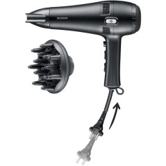Seche-cheveux avec câble rétractable - SEVERIN - HT 0165 - Diffuseur