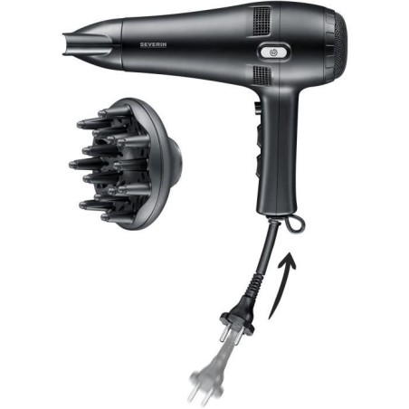 Seche-cheveux avec câble rétractable - SEVERIN - HT 0165 - Diffuseur