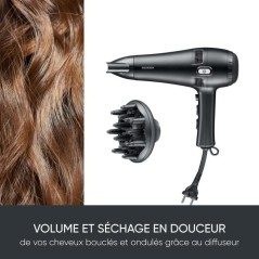 Seche-cheveux avec câble rétractable - SEVERIN - HT 0165 - Diffuseur