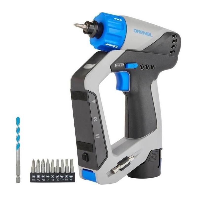 Perceuse 3 en 1 sans fil - 12V DD12V-S1 - 9 accessoires,1 batterie 2Ah