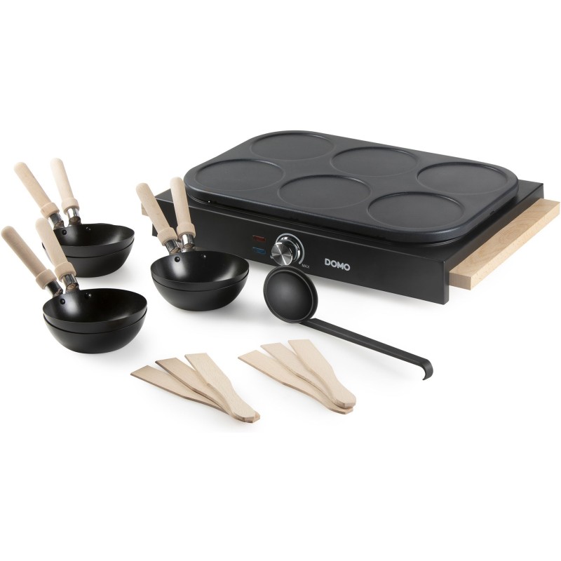 Wok party set 2-en-1 - DOMO - DO8719W - 6 personnes - Wok et Pancakes