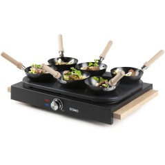Wok party set 2-en-1 - DOMO - DO8719W - 6 personnes - Wok et Pancakes - 1000 W