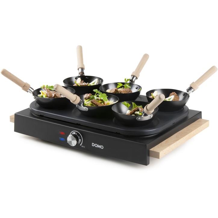 Wok party set 2-en-1 - DOMO - DO8719W - 6 personnes - Wok et Pancakes - 1000 W Wok party set 2-en-1 - DOMO - DO8719W - 6 personnes - Wok et Pancakes - 1000 W