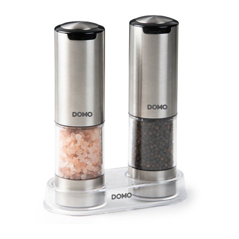 Ensemble de 2 moulins a poivre et sel électriques - DOMO - USB - 96 m