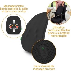 Dossier de massage rechargeable - MEDISANA - MC 500 - Shiatsu - sans f