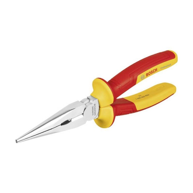 Bosch Professional pince VDE droite a bec long – 200 mm (certifiée