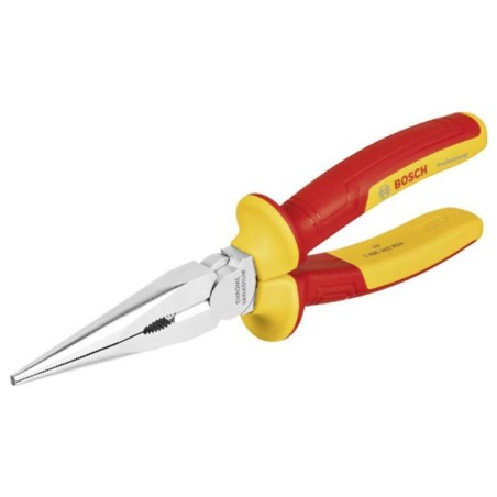 Bosch Professional pince VDE droite a bec long – 200 mm (certifiée