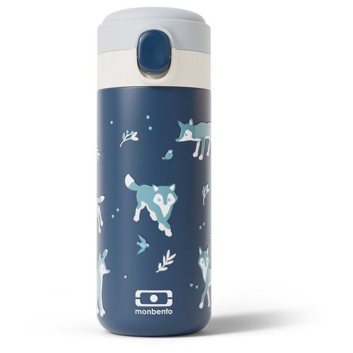 Gourde isotherme a bec verseur - MONBENTO - Enfants - Bouchon ouverture rapide - Pop Wolf Gourde isotherme a bec verseur - MONBENTO - Enfants - Bouchon ouverture rapide - Pop Wolf
