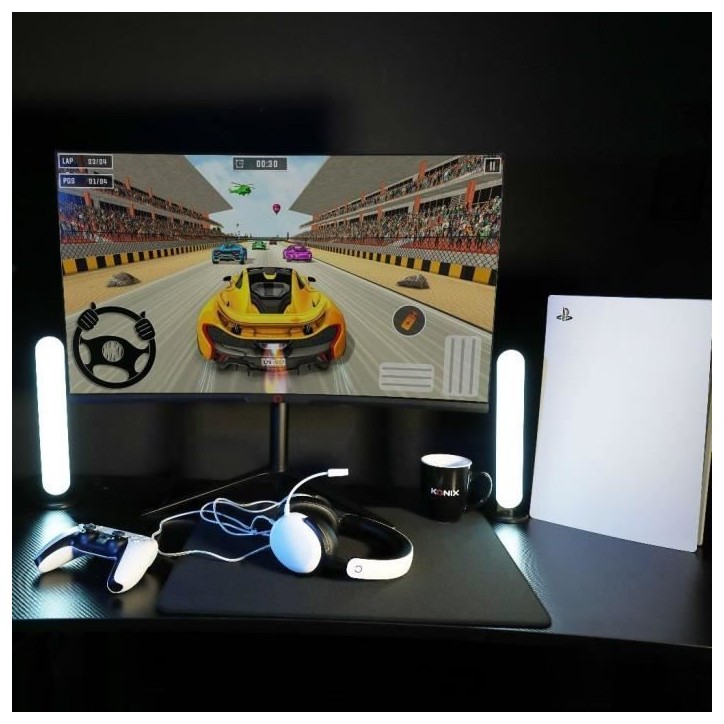Casque gaming circum-aural - KONIX - Nexus PS5 - Haut-parleurs 40 mm - Microphone intégré - Câble 1,5 m Casque gaming circum-aural - KONIX - Nexus PS5 - Haut-parleurs 40 mm - Microphone intégré - Câble 1,5 m