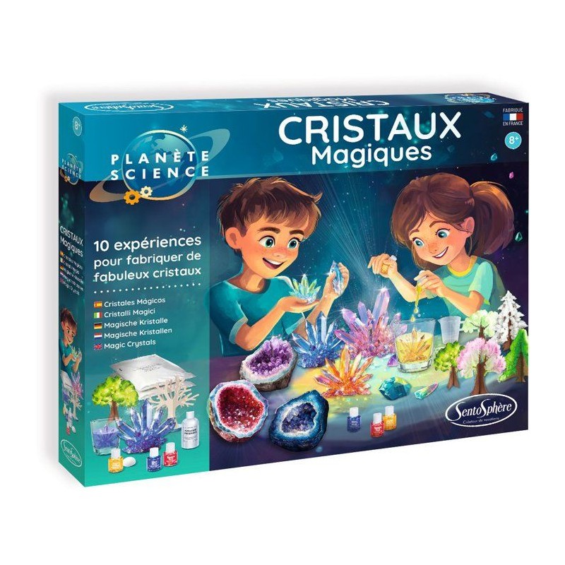 Cristaux Magiques - SENTOSPHERE - Collection de minéraux - 10 expéri