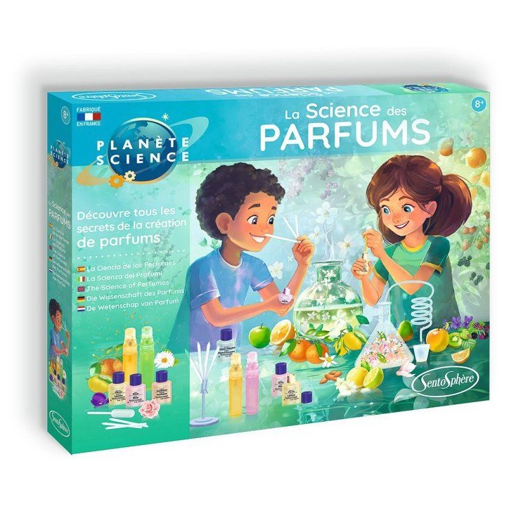 Kit Scientifique - SENTOSPHERE - La science des parfums - Faire évoluer son odorat - Composition parfum - Des 8 ans Kit Scientifique - SENTOSPHERE - La science des parfums - Faire évoluer son odorat - Composition parfum - Des 8 ans