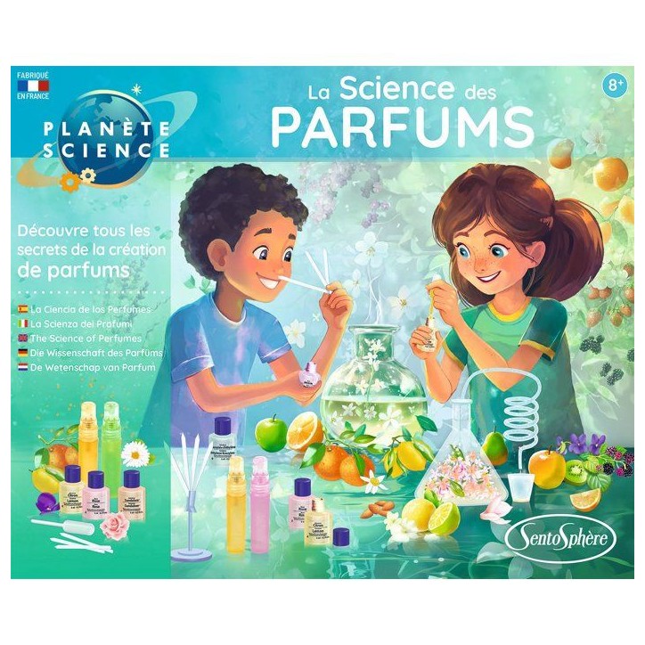 Kit Scientifique - SENTOSPHERE - La science des parfums - Faire évoluer son odorat - Composition parfum - Des 8 ans Kit Scientifique - SENTOSPHERE - La science des parfums - Faire évoluer son odorat - Composition parfum - Des 8 ans