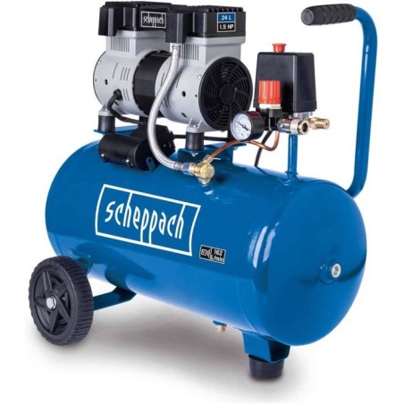 Compresseur d'air horizontal SCHEPPACH - HC26Si - 24L - 1100 W - 8 bar