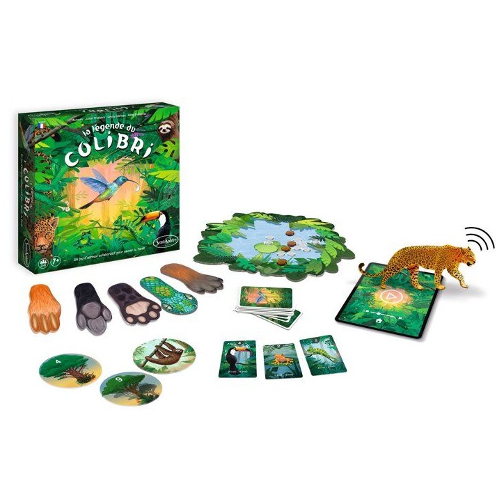 Jeu de société Coopératif - SENTOSPHERE - La légende du colibri - Sauver la foret en équipe - Adresse - Réflexes - Des 7 a Jeu de société Coopératif - SENTOSPHERE - La légende du colibri - Sauver la foret en équipe - Adresse - Réflexes - Des 7 a