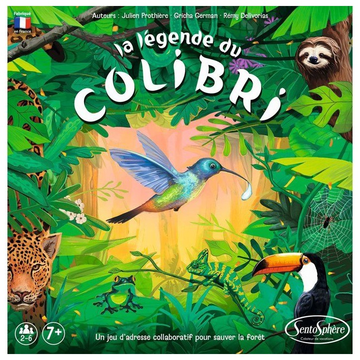 Jeu de société Coopératif - SENTOSPHERE - La légende du colibri - Sauver la foret en équipe - Adresse - Réflexes - Des 7 a Jeu de société Coopératif - SENTOSPHERE - La légende du colibri - Sauver la foret en équipe - Adresse - Réflexes - Des 7 a
