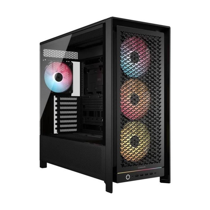 Boitier PC - CORSAIR - FRAME 5000D Mid-Tower Airflow Case - Radiateur jusqu'a 420 mm - Noir Boitier PC - CORSAIR - FRAME 5000D Mid-Tower Airflow Case - Radiateur jusqu'a 420 mm - Noir
