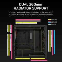 Boitier PC - CORSAIR - FRAME 5000D Mid-Tower Airflow Case - Radiateur