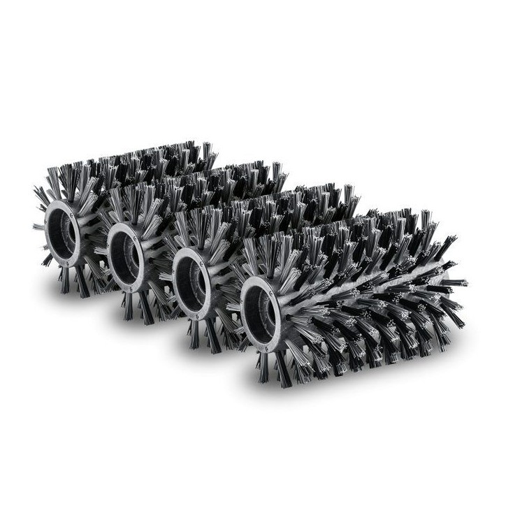 Brosses-rouleaux pour sols en bois pour Nettoyeur de terrasse PCL6 KARCHER - Lot de 4