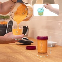 Babymoov Babybols en verre - Multiset - Pots de conservation hermétiq