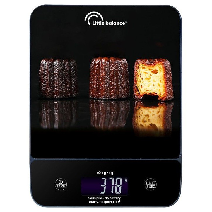 Balance de cuisine - LITTLE BALANCE - 8845 - Happy Genius 10 - USB - Sans pile - Cannelés Balance de cuisine - LITTLE BALANCE - 8845 - Happy Genius 10 - USB - Sans pile - Cannelés